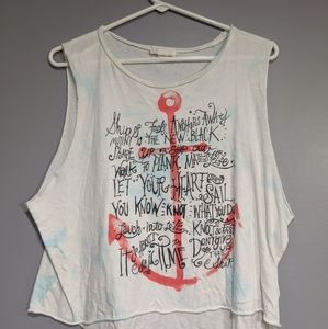 Forever 21 anchor graphic tank top
